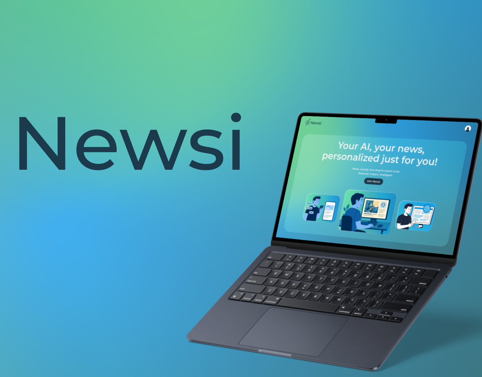 Newsi cover with mockup